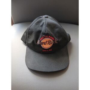 Vintage Hard Rock Dallas Save The Planet Leather Adjustable Hat